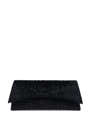 Tyler Ellis Veronica crushed velvet clutch bag - Black
