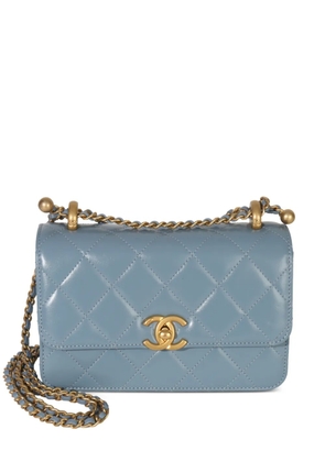 CHANEL Pre-Owned 2021-2025 diamond-quilted shoulder bag - Blue