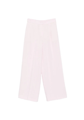 BOSS pressed-crease wide-leg trousers - Pink