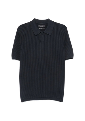 Marc O'Polo ribbed-knit polo shirt - Blue