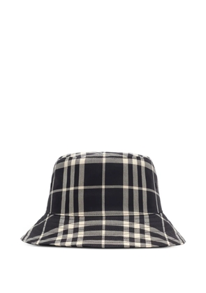 Burberry Check cotton bucket hat - Black