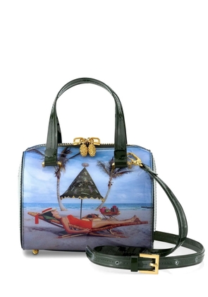 Tyler Ellis x Slim Aarons small Marilyn printed tote bag - Green