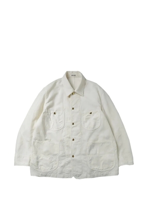 Auralee Ox shirt jacket - Neutrals