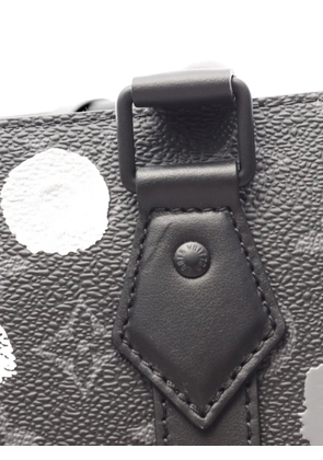 Louis Vuitton Pre-Owned LOUIS VUITTON × yayoi kusama Sac Plat Monogram Eclipse 2WAY Handbag tote bag - Black