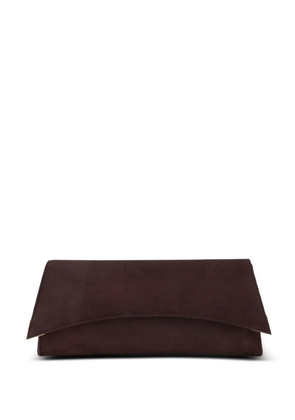 Tyler Ellis Veronica suede clutch bag - Brown