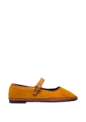 FLABELUS Amaranta buckle-fastening ballet flats - Yellow