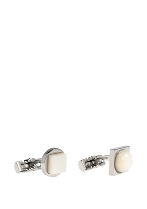 Ferragamo mismatching geometric cufflinks - Silver