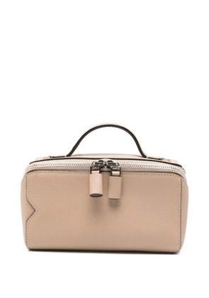 Valextra V-line top-handle tote bag - Neutrals
