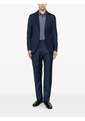 Tagliatore peak-lapel single-breasted suit - Blue
