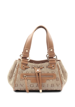 Bvlgari Pre-Owned 2010s Logomania Maxilettere tote bag - Neutrals
