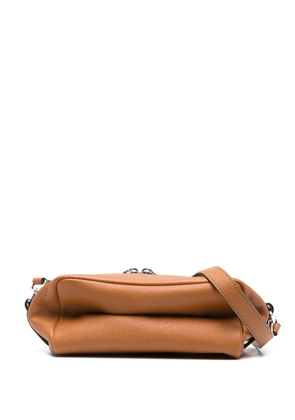 Valextra mini Origami cross body bag - Brown