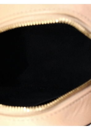 CHANEL Pre-Owned Filigree Round Clutch with Chain Quilted Caviar Mini crossbody bag - Neutrals