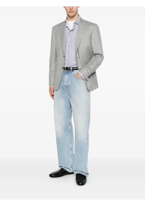 Canali notched-lapel single-breasted blazer - Grey