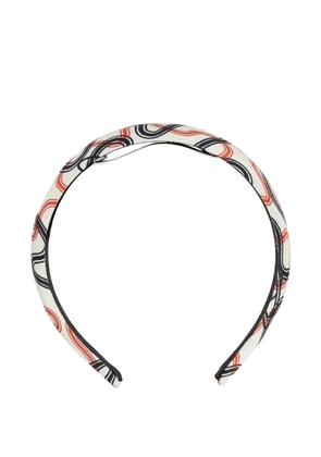 Vivienne Westwood abstract-print silk headband - White