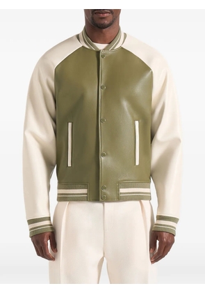 Manière De Voir Guy contrast-panel bomber jacket - Green
