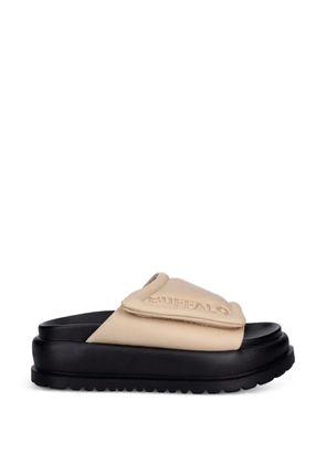 Buffalo logo-debossed touch-strap sandals - Neutrals