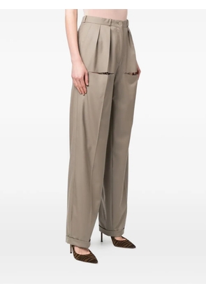 Almaz Classic cut-out pleated trousers - Grey