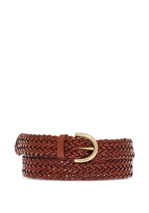 The Bridge woven leather belt - Brown