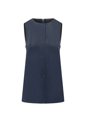 The Seafarer raw-edge sleeveless top - Blue