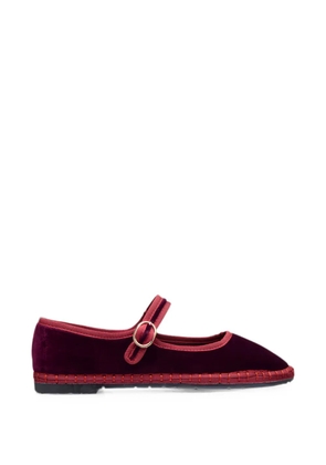 FLABELUS Boris velvet ballet flats - Purple