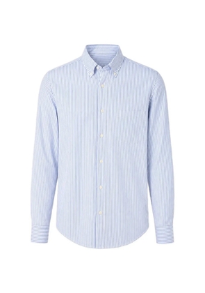 HARTFORD striped seersucker shirt - Blue