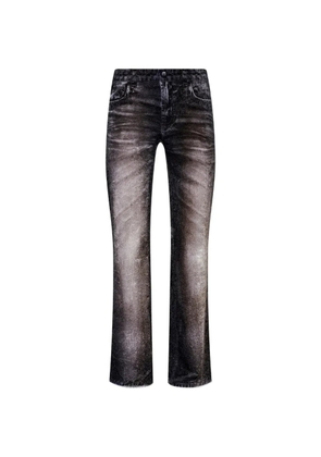 AVAVAV denim-print trousers - Black