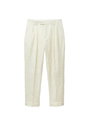 Versace wool creased formal pants - Neutrals