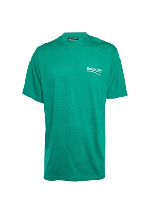 Balenciaga Pre-Owned Political Campaign oversized T-shirt - Green