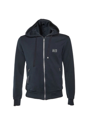 Dolce & Gabbana Pre-Owned small zip-up cotton hoodie - Blue