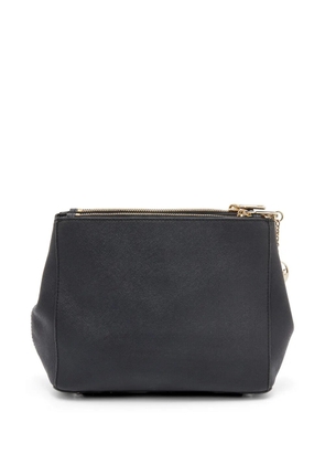 DKNY Saffiano leather double-zip crossbody bag - Black
