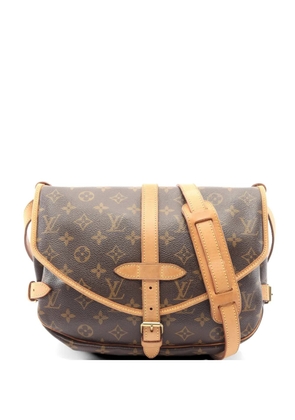 Louis Vuitton Pre-Owned 2004 30 Saumur monogram-pattern shoulder bag - Brown