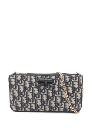 Christian Dior Pre-Owned Oblique Bow shoulder bag - Blue