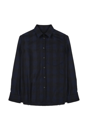 Nine In The Morning check-pattern chest-pocket shirt - Blue