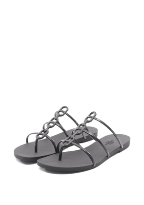 Hermès Pre-Owned 2020s Mykonos chain-link sandals - Black
