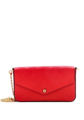 Louis Vuitton Pre-Owned Felicie Pochette Monogram Empreinte Leather crossbody bag - Red
