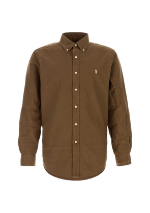 Polo Ralph Lauren embroidered-logo shirt - Brown