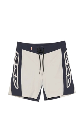 Roberto Ricci Designs logo-print panelled surf shorts - Grey