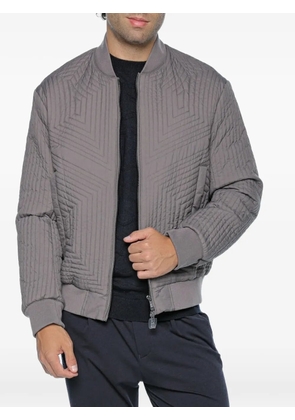 Armani Exchange quilted bomber jacket - Grey