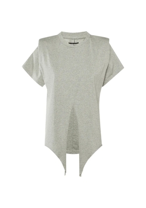 ISABEL MARANT Belita tie-detail T-shirt - Grey