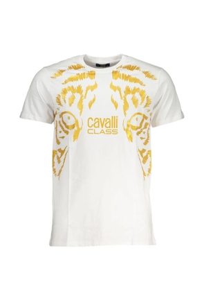 Cavalli Class logo-print T-shirt - White