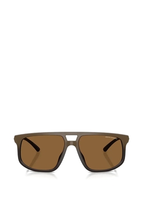 Armani Exchange double-bridge sunglasses - Brown