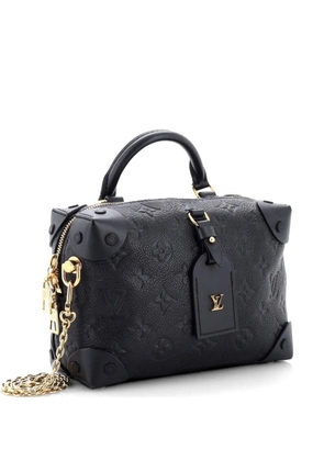 Louis Vuitton Pre-Owned Petite Malle Souple Handbag Monogram Empreinte Leather shoulder bag - Black
