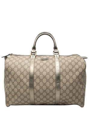 Gucci Pre-Owned 2016-2025 Large GG Supreme Joy boston bag - Silver