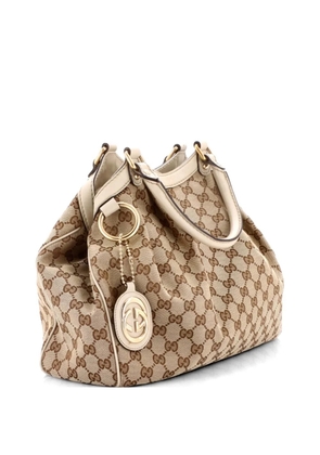 Gucci Pre-Owned Sukey GG Canvas with Leather Medium tote bag - Neutrals