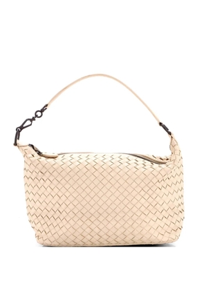 Bottega Veneta Pre-Owned Zip Hobo Intrecciato Nappa Small shoulder bag - Neutrals