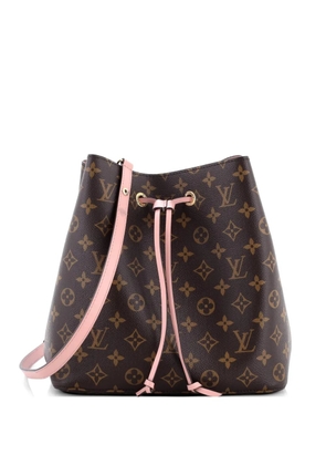 Louis Vuitton Pre-Owned NeoNoe Handbag Monogram Canvas with Leather MM bucket bag - Brown