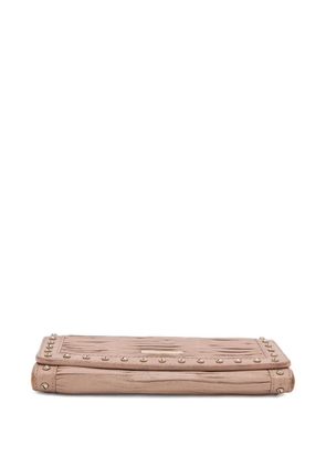 Burberry Pre-Owned pleated studded wallet - Neutrals