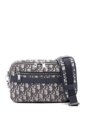 Christian Dior Pre-Owned 2000s Safari Oblique-canvas shoulder bag - Blue