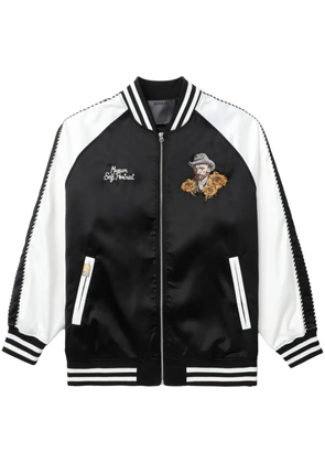 Musium Div. colourblock varsity jacket - Black
