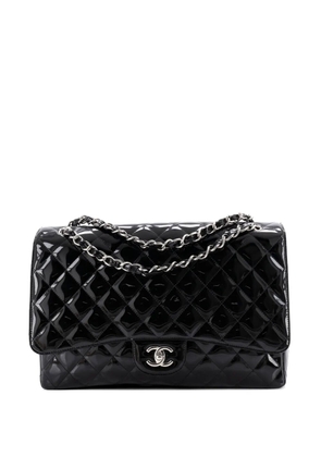 CHANEL Pre-Owned Classic Single Flap Bag Quilted Patent Maxi shoulder bag - Black